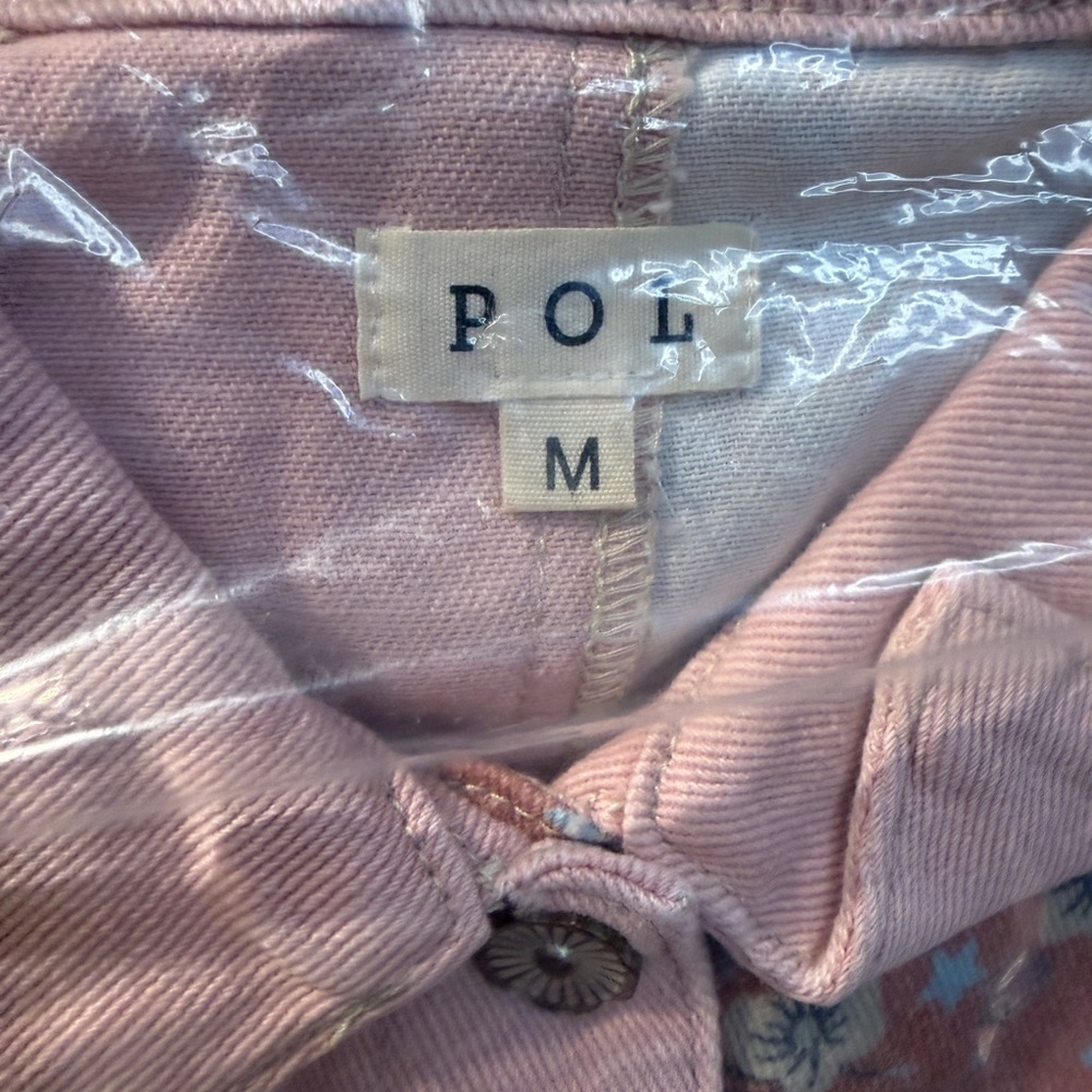POL Pink Patchwork Jean Jacket NWT - image 7